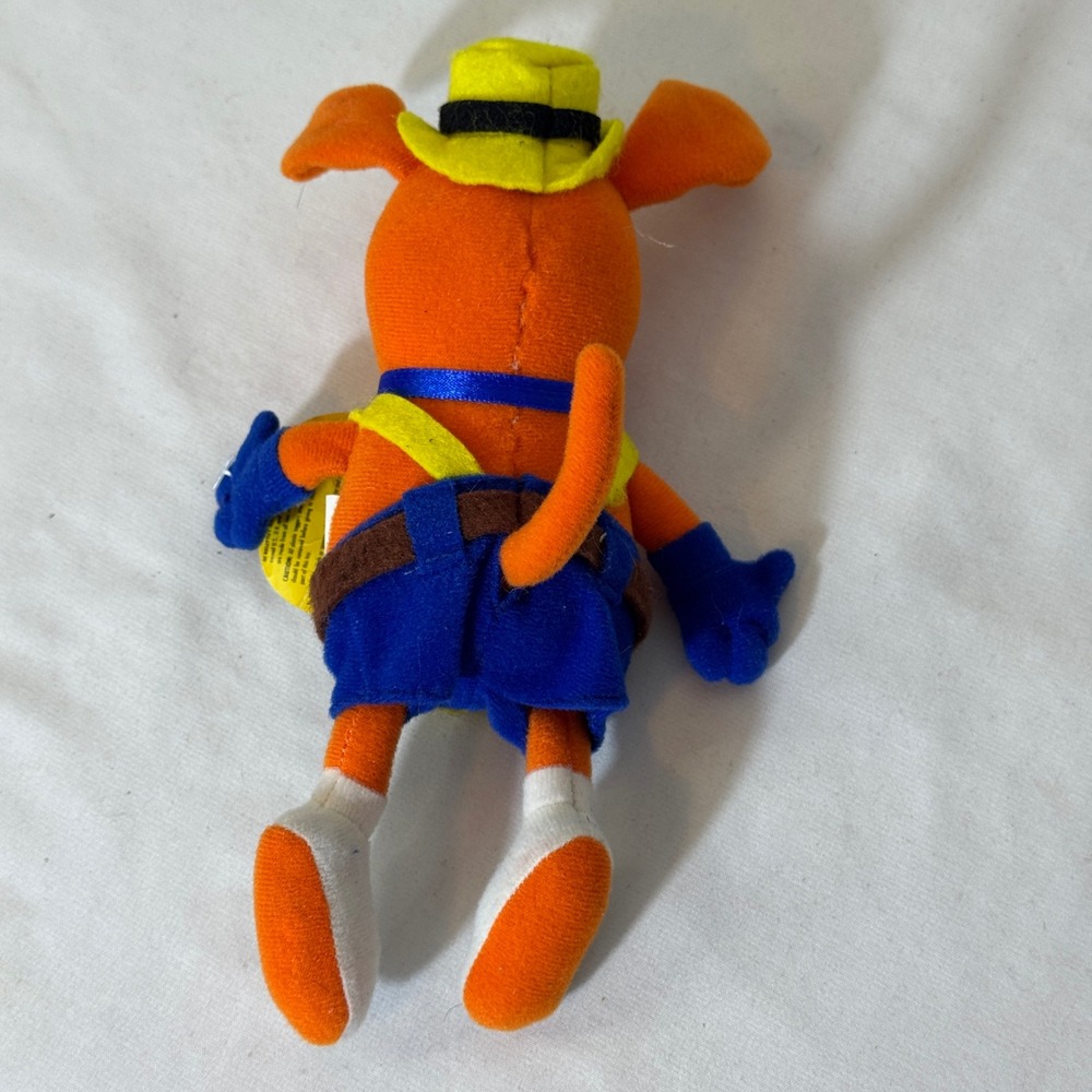 Computoys Collection Plush Toy Unisex 8" Orange Blue Yellow Retro Mascot - Picture 4 of 5